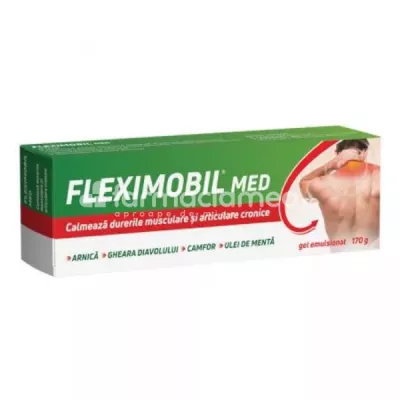 Flexmobil Med Gel Emulsionat pentru dureri articulare, 170g Fiterman Pharma