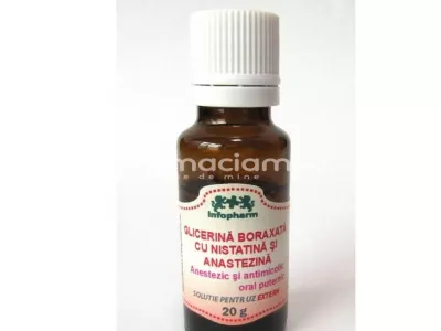 Glicerina boraxata cu nistatina si anestezina x 25ml