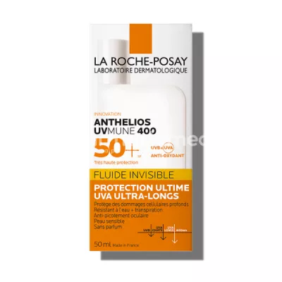 La Roche Posay Anthelios UVMUNE 400 Fluid Invizibil SPF50+ fara parfum, 50 ml