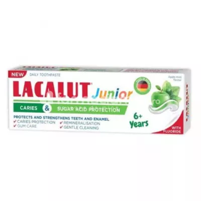 Lacalut Junior 6+ protectie anticarie si zaharuri, 55ml