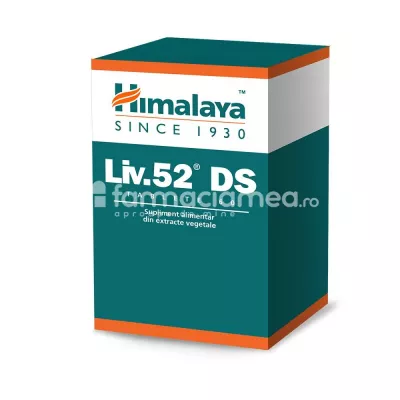 Liv 52 DS, imbunatateste si sustine sanatatea ficatului, 60 tablete, Himalaya