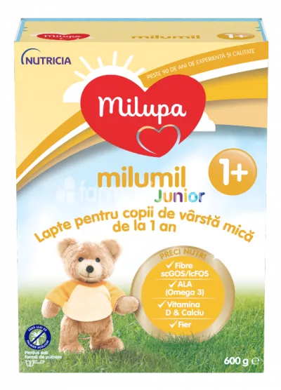 Milumil Junior 1+ lapte praf, de la 12 luni, 600 g, Milupa
