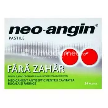 Neo-Angin N fara zahar x 24 pastile