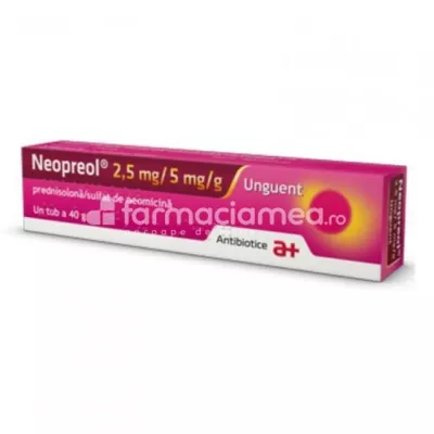 Neopreol 2,5 mg/5 mg/g unguent 40g, Antibiotice