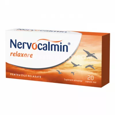 Nervocalmin Relaxare, 20 de capsule, Biofarm