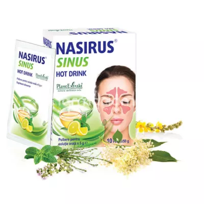Nasirus Sinus Hot Drink, 10 plicuri, PlantExtrakt