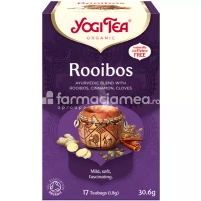 Ceai Rooibos Yogi Tea, 17 plicuri Pronat