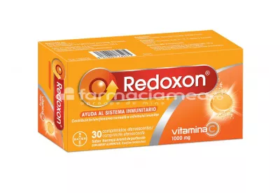 Redoxon Vitamina C 1000 mg, sustine imunitatea, de la 12 ani, 30 de comprimate efervescente, Bayer