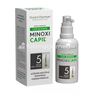Spray impotriva caderii parului pentru femei Minoxicapil Woman, 60 ml, Doctor Fiterman