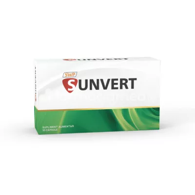 Sunvert, ajuta la mentinerea sanatatii organelor pelvine si a prostatei, 30 de comprimate, Sun Wave Pharma