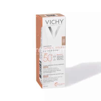 Vichy Capital Soleil UV Age Daily Fluid Colorat SPF50+, 40 ml