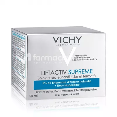 Vichy Liftactiv Supreme crema antirid si fermitate piele normal mixta, 50 ml