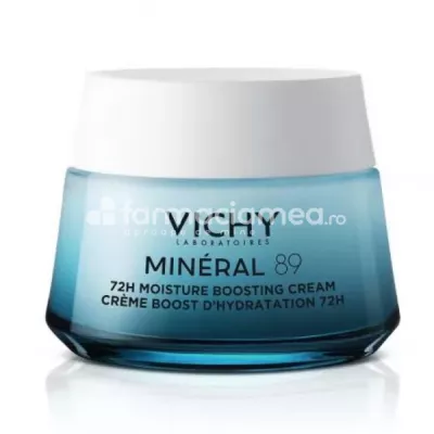 Vichy Mineral 89 Crema Intens Hidratanta 72H Toate Tipurile de Ten, 50ml