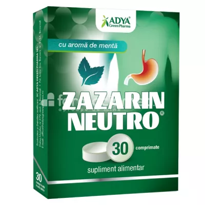 Zazarin Neutro Menta, 30 comprimate Adya Green