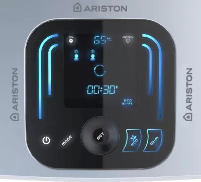  Boiler electric Ariston VELIS EVO Wi-Fi 50 EU, 50 litri, Afisaj Inteligent, 2 rezervoare emailate cu titan, instalare V/O, 2 x 1500 W 