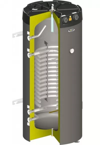 Boiler termoelectric cu o serpentina din inox MOTAN BP120L- V1 - 120 litri 