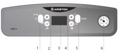 Centrala termica pe gaz in condensare Ariston CARES S 24 kW, clasa A, LCD, model nou, Salus IT500 wifi termostat ambient cu control prin internet, filtru antimagnetita si pachet instalare