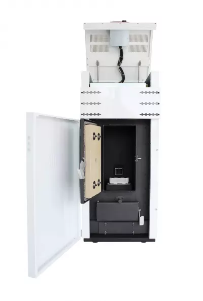 Centrala termica pe peleti Fornello Lidya Compact 25 kw, echipata cu pompa electronica Grundfos, Arzator inox