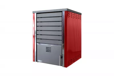 Pachet Centrala pe lemne FORNELLO SAUNA RED 30 kw echipata cu pompa de circulare, cos inox, boiler termoelectric 100l, vas expansiune si kit montaj