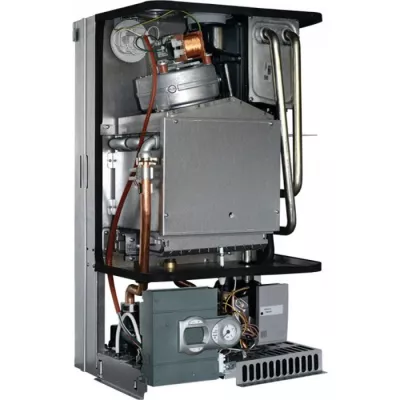 Pachet Centrala termica in condensare Ferroli DivaCondens F24 E, calorifere otel, kit armaturi centrala, robineti calorifer, pentru apartament cu o camera (garsoniera)