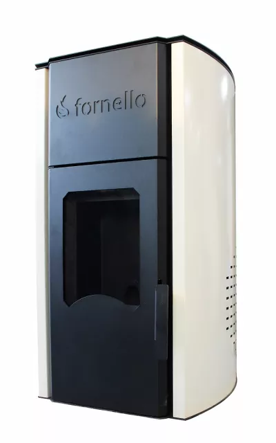 Pachet control de la distanta Termosemineu  centrala peleti Fornello Royal Ivory 25 kw, complet echipat pentru   incalzire, pompa, vas  expansiune, automatizare, telecomanda, buncar peleti tiraj fortat si termostat Wi-Fi Salus IT 500