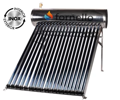 Panou solar presurizat compact FORNELLO SPP-470-H58/1800-20-c cu 20 tuburi vidate de tip heta pipe si boiler din inox de 177 litri  