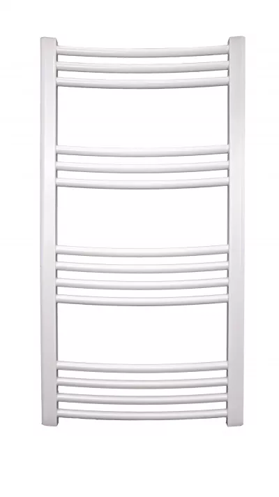 Radiator (calorifer) de baie tip portprosop Fornello Evo curbat 500x1000, Alb