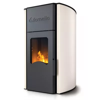 Termosemineu pe peleti Fornello Lidya 25 kW, pompa Grundfos, vas
