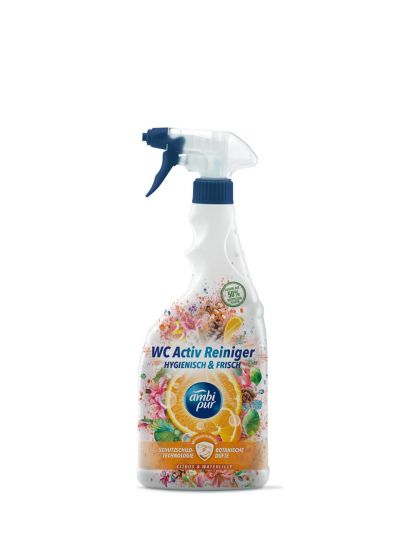 Activ Cleaner Citrus & Waterlily, spray pentru curatat suprafetele din baie, 750 ml