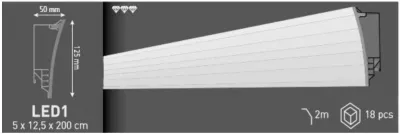 BAGHETA DECORATIVA PENTRU INSTALARE LED SYSTEM