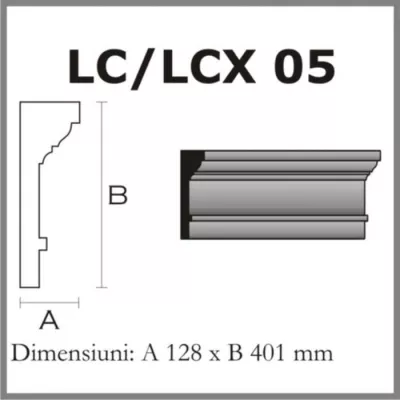 CORNISE STREASINA LC05 DIN POLISTIREN EXPANDAT ACOPERIT CU RASINA