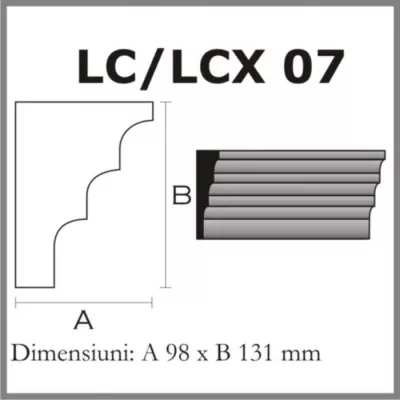 CORNISE STREASINA LC07 DIN POLISTIREN EXPANDAT ACOPERIT CU RASINA