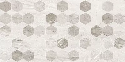 FAIANTA GOLDEN TILE MARMO MILANO HEXAGON LIGHT GREY 295X595 MM (8МGR61)