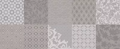 FAIANTA GOLDEN TILE OSAKA PATTERN GREY 500 x 200 mm (522161)