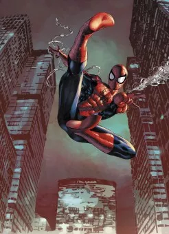 FOTOTAPET DISNEY 4-459 SPIDERMAN JUMP 184 X 254 CM