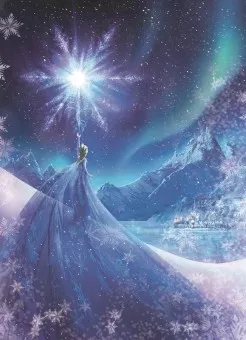 FOTOTAPET DISNEY 4-480 FROZEN SNOW QUEEN 184 X 254 CM