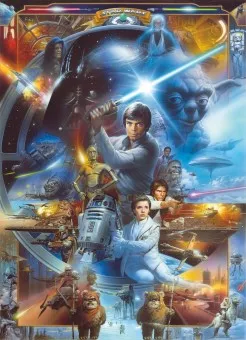 FOTOTAPET STAR WARS 4-441 LUKE SKYWALKER COLLAGE 184 X 254 CM