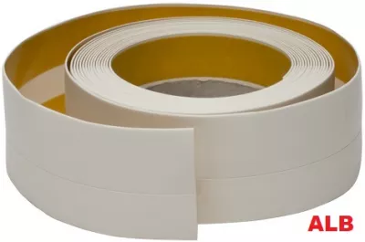 PLINTA AUTOADEZIVA DIN PVC ALB ROLA 5M
