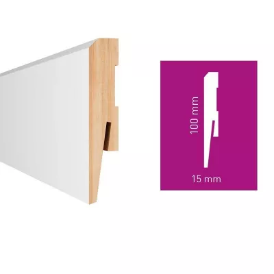PLINTA DIN MDF ARBITON PAINT IT MP1001 BARA 2,42 M