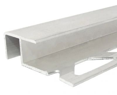 PROFIL TREAPTA DREPT ARGINTIU 10.5MM/3M 2569