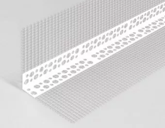 PROFIL PVC PERFORAT CU PLASA 7 x 7