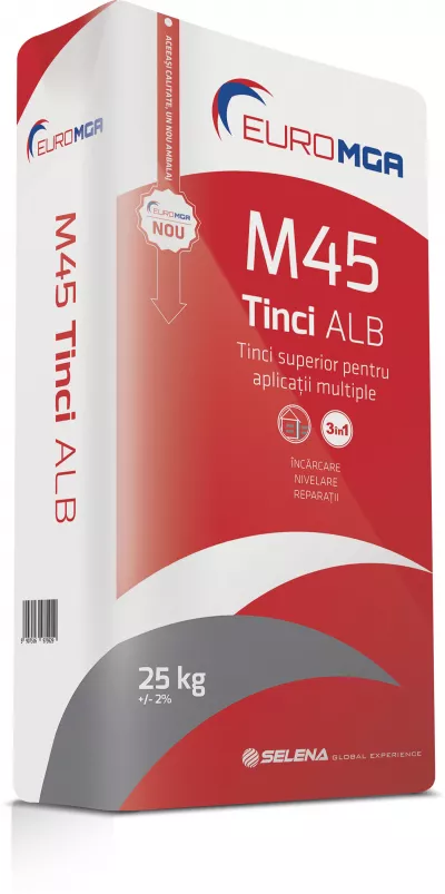 TINCI ALB PENTRU APLICATII MULTIPLE EUROMGA M45 25KG