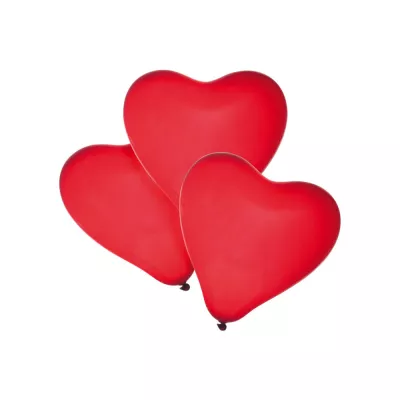 Baloane, forma inima, culoare rosu, set 50, Susy Card