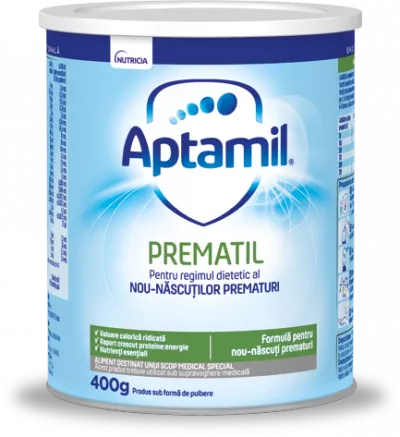 Aptamil Prematil lapte praf 400g, pentru prematuri Milupa