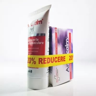 Artrocalm 40 capsule + Artrocalm gel 100ml-20% gratis, FarmaClass