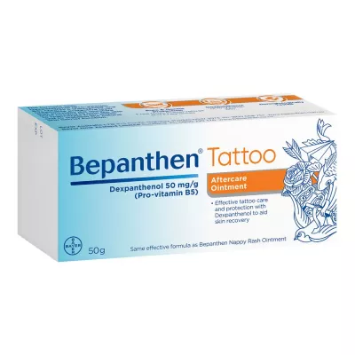 Bepanthen Tattoo, Unguent pentru îngrijirea tatuajelor, 50g, Bayer