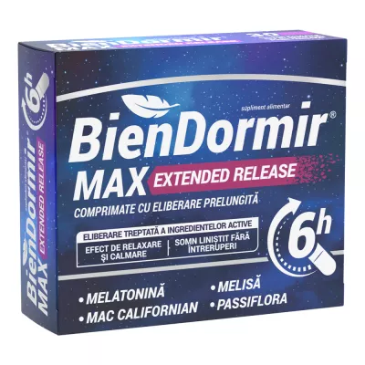 BienDormir Max Extended Release, 30comprimate , Fiterman Pharma