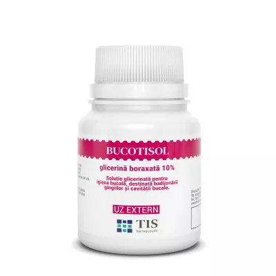Bucotisol glicerină boraxată 10%, 25 ml, Tis (elaborare)