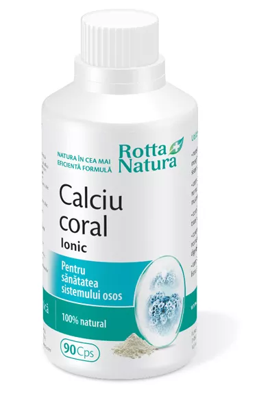Calciu coral ionic, 90 capsule, Rotta Natura