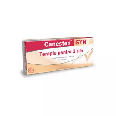 Canesten Gyn 3, 200mg, 3 comprimate vaginale